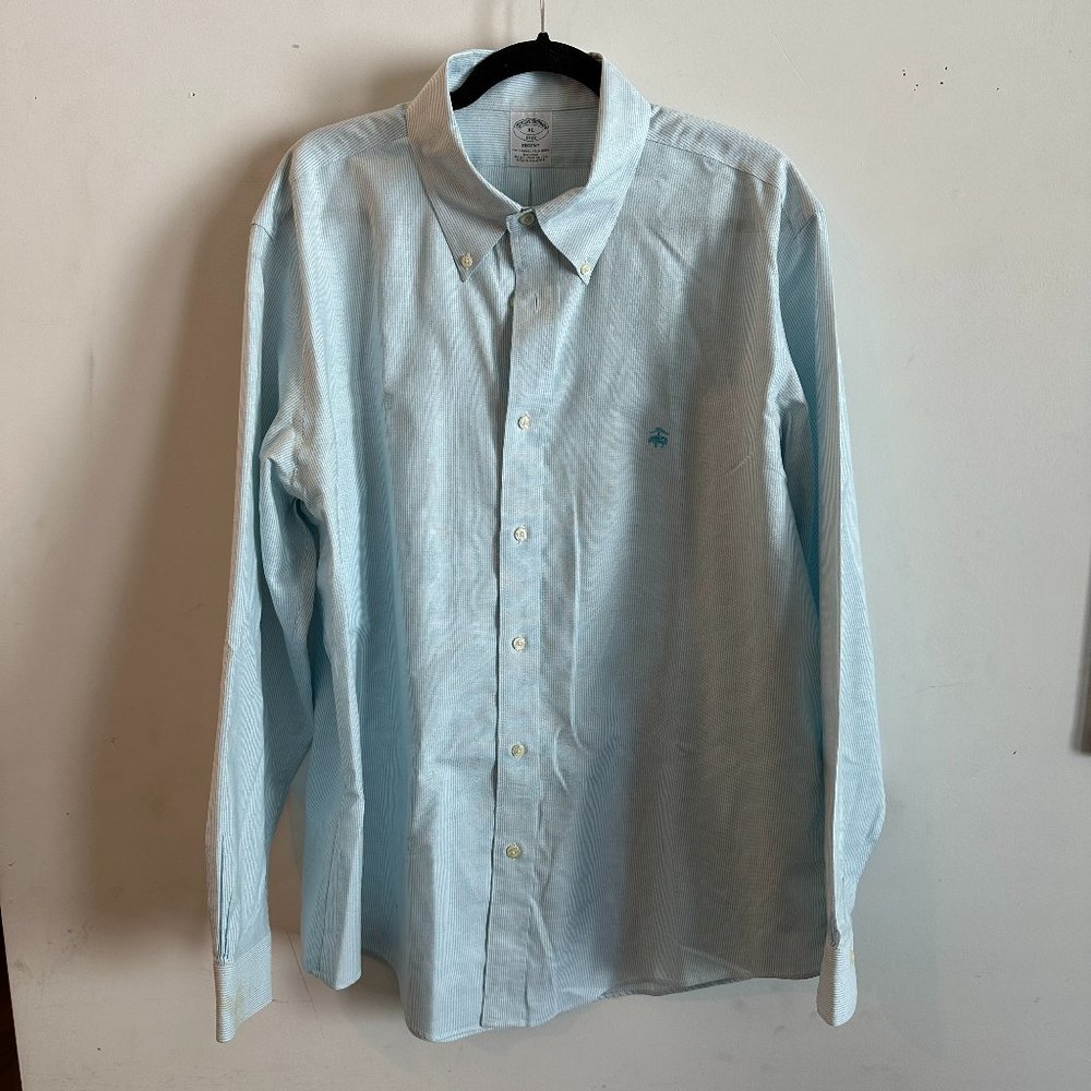 Men's Brooks Brothers Long Sleeve Blue Button Down XL